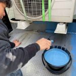 明石市｜水性塗膜ベランダ防水工事を実施！劣化した防水層を塗り替えました